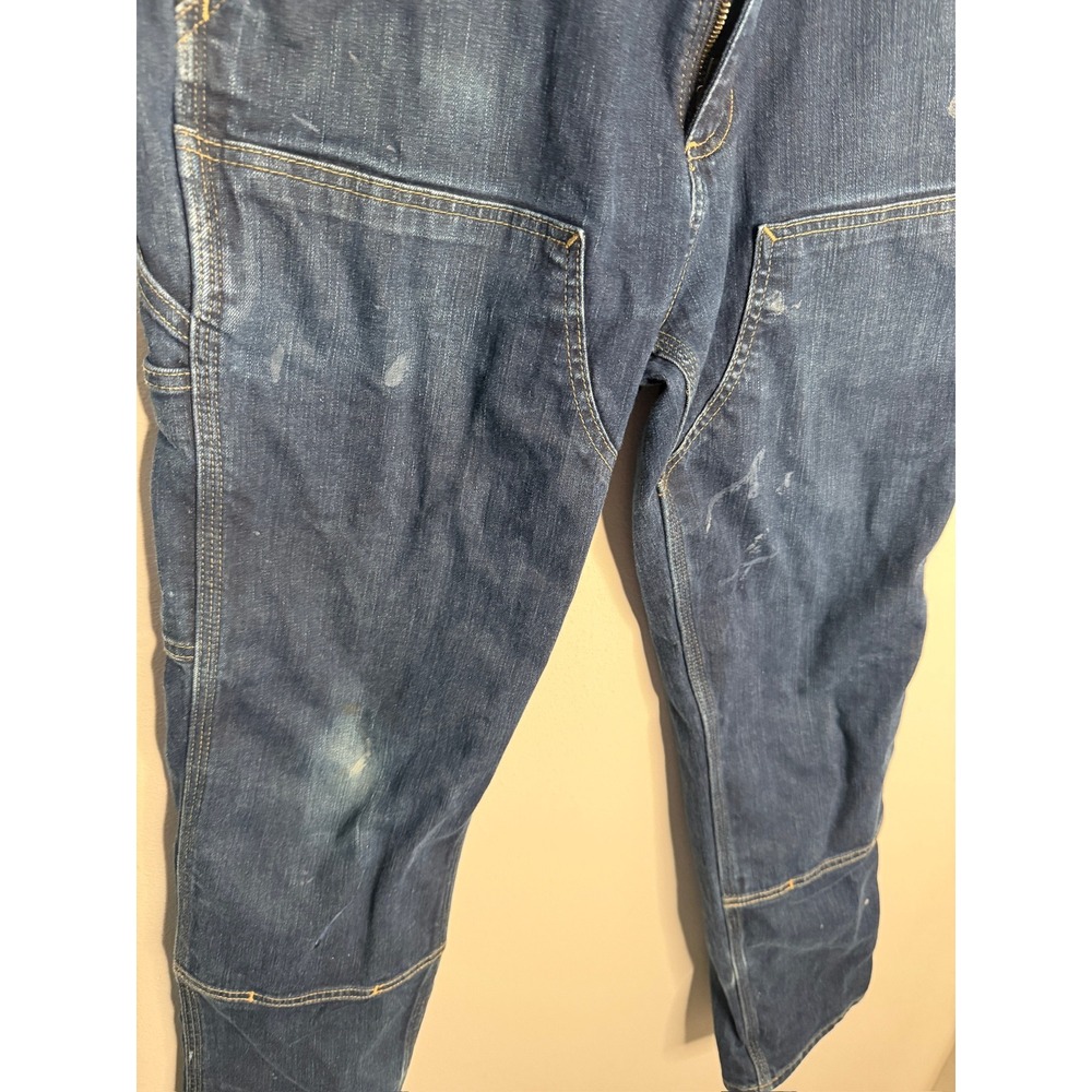 Carhartt Relaxed Fit Double Front Utility Work Jeans Dark Wash 103329-491 34x30 - Picture 4 of 7